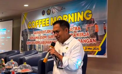 Kepala KUPP Molase saat menghadiri Coffe Morning bersama ditjen Pelabuhan Laut se Sulawesi Tenggara